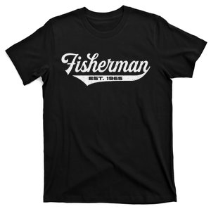 58 Year Old Fisherman Fishing 1965 58th Birthday Gift T-Shirt