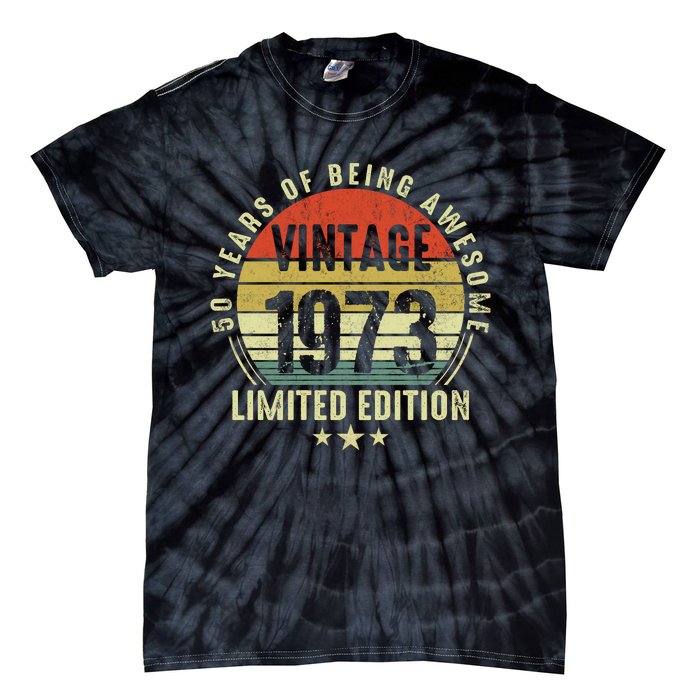 50 Year Old Vintage 1973 Limited Edition 50th Birthday Gift Ideas Tie-Dye T-Shirt