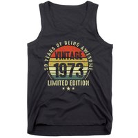 50 Year Old Vintage 1973 Limited Edition 50th Birthday Gift Ideas Tank Top