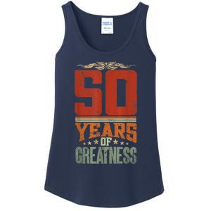 50 Years Of Greatness 50 Years Old 50th Birthday Ladies Essential Tank