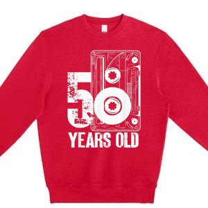 50 Years Old Outfit 50th Birthday Premium Crewneck Sweatshirt