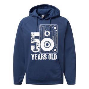 50 Years Old Outfit 50th Birthday Performance Fleece Hoodie