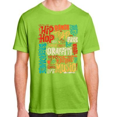 50 Years Old 50th Anniversary Of Hip Hop Graffiti Hip Hop Adult ChromaSoft Performance T-Shirt