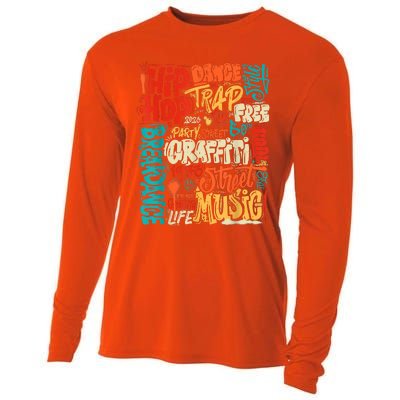 50 Years Old 50th Anniversary Of Hip Hop Graffiti Hip Hop Cooling Performance Long Sleeve Crew