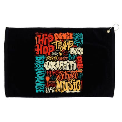 50 Years Old 50th Anniversary Of Hip Hop Graffiti Hip Hop Grommeted Golf Towel