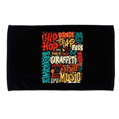 50 Years Old 50th Anniversary Of Hip Hop Graffiti Hip Hop Microfiber Hand Towel