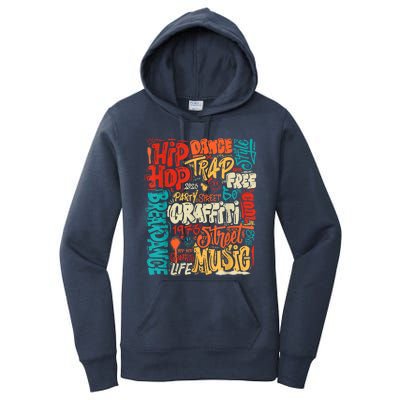 50 Years Old 50th Anniversary Of Hip Hop Graffiti Hip Hop Women's Pullover Hoodie