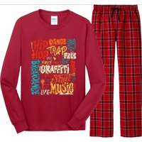 50 Years Old 50th Anniversary Of Hip Hop Graffiti Hip Hop Long Sleeve Pajama Set