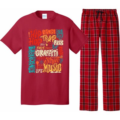 50 Years Old 50th Anniversary Of Hip Hop Graffiti Hip Hop Pajama Set