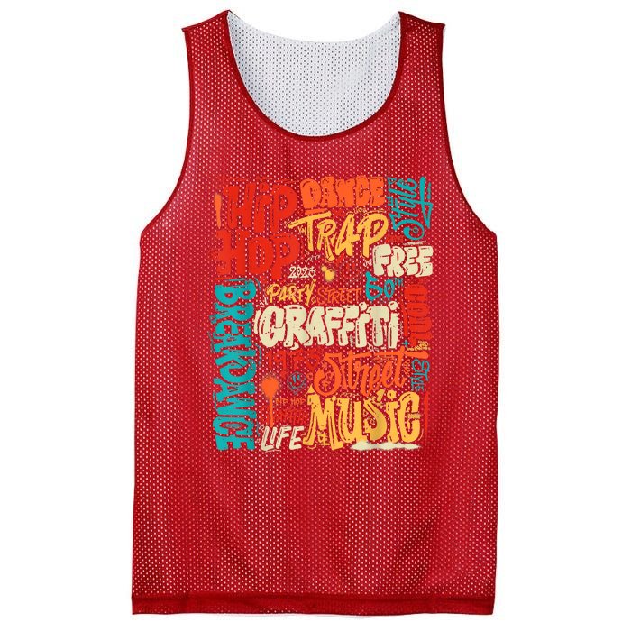 50 Years Old 50th Anniversary Of Hip Hop Graffiti Hip Hop Mesh Reversible Basketball Jersey Tank