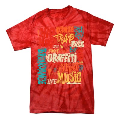 50 Years Old 50th Anniversary Of Hip Hop Graffiti Hip Hop Tie-Dye T-Shirt