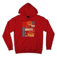 50 Years Old 50th Anniversary Of Hip Hop Graffiti Hip Hop Tall Hoodie