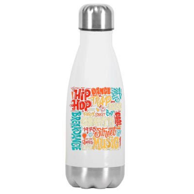 50 Years Old 50th Anniversary Of Hip Hop Graffiti Hip Hop Stainless Steel Insulated Water Bottle