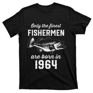 59 Year Old Fisherman Fishing 1964 59th Birthday T-Shirt