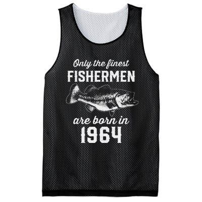 59 Year Old Fisherman Fishing 1964 59th Birthday Mesh Reversible Basketball Jersey Tank