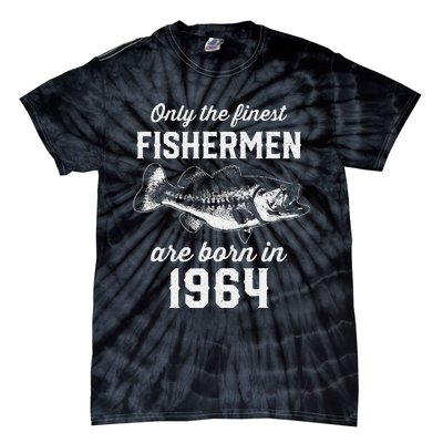 59 Year Old Fisherman Fishing 1964 59th Birthday Tie-Dye T-Shirt