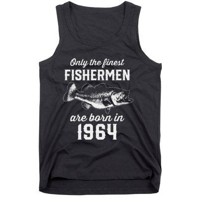 59 Year Old Fisherman Fishing 1964 59th Birthday Tank Top