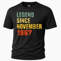 55 Year Old 55th Birthday Gifts Legend Since November 1967 Cooling Performance Crew T-Shirt