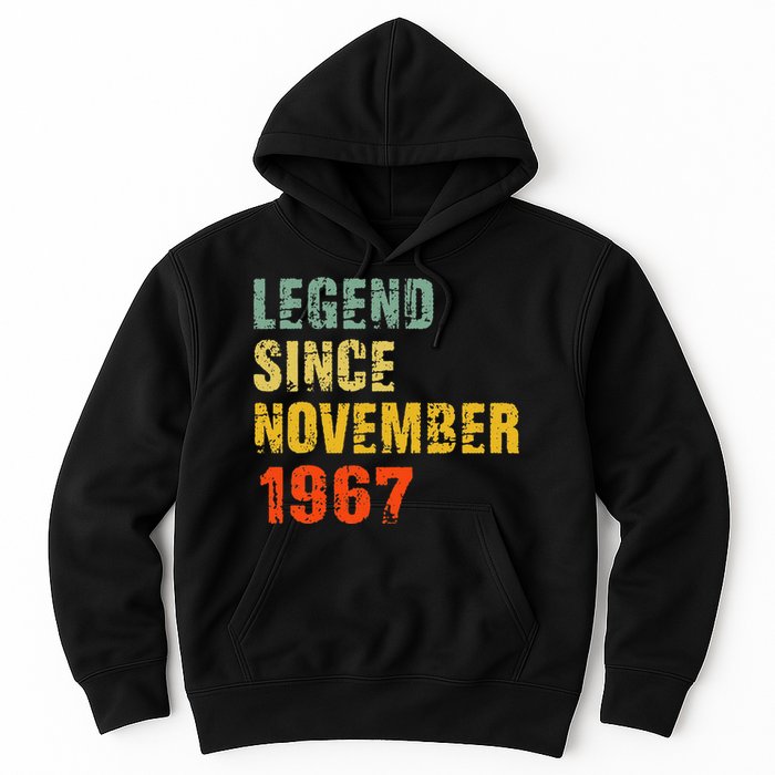 55 Year Old 55th Birthday Gifts Legend Since November 1967 Hoodie