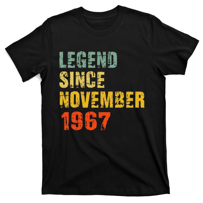 55 Year Old 55th Birthday Gifts Legend Since November 1967 T-Shirt