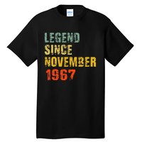 55 Year Old 55th Birthday Gifts Legend Since November 1967 Tall T-Shirt