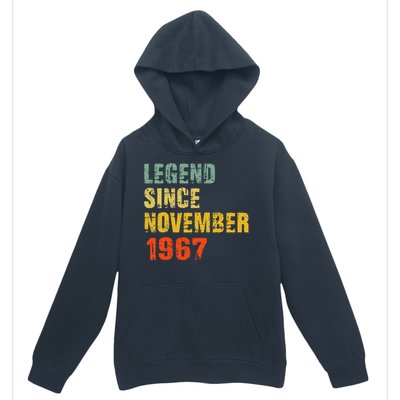 55 Year Old 55th Birthday Gifts Legend Since November 1967 Urban Pullover Hoodie