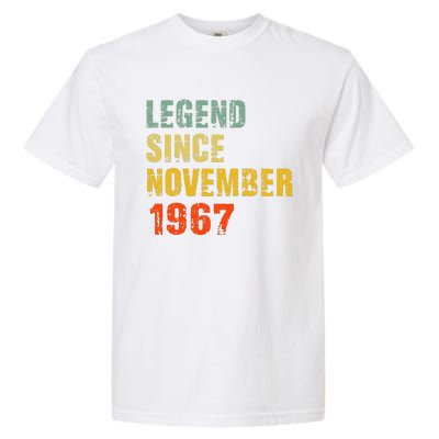 55 Year Old 55th Birthday Gifts Legend Since November 1967 Garment-Dyed Heavyweight T-Shirt