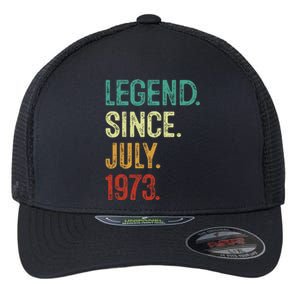 50 Years Old Legend Since July 1973 50th Birthday Flexfit Unipanel Trucker Cap