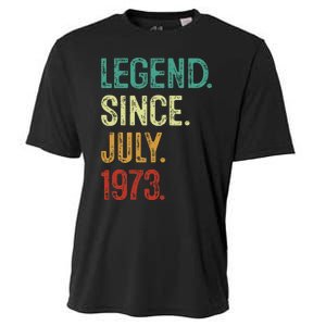 50 Years Old Legend Since July 1973 50th Birthday Cooling Performance Crew T-Shirt