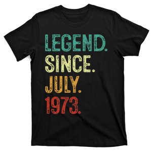 50 Years Old Legend Since July 1973 50th Birthday T-Shirt