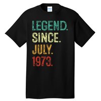 50 Years Old Legend Since July 1973 50th Birthday Tall T-Shirt