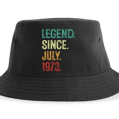 50 Years Old Legend Since July 1973 50th Birthday Sustainable Bucket Hat