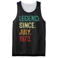 50 Years Old Legend Since July 1973 50th Birthday Mesh Reversible Basketball Jersey Tank