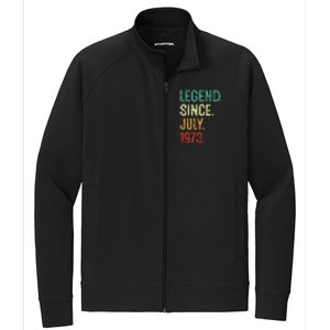 50 Years Old Legend Since July 1973 50th Birthday Stretch Full-Zip Cadet Jacket