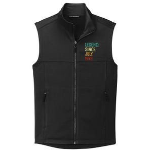 50 Years Old Legend Since July 1973 50th Birthday Collective Smooth Fleece Vest