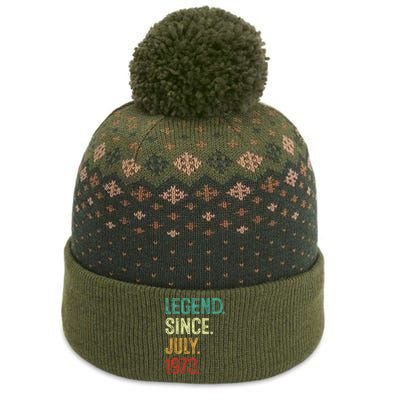 50 Years Old Legend Since July 1973 50th Birthday The Baniff Cuffed Pom Beanie