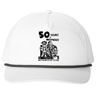 50 Years Of Awesomeness Snapback Five-Panel Rope Hat