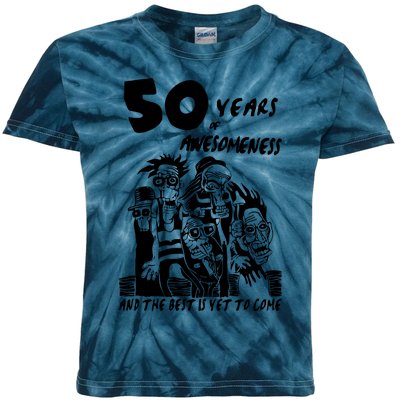 50 Years Of Awesomeness Kids Tie-Dye T-Shirt