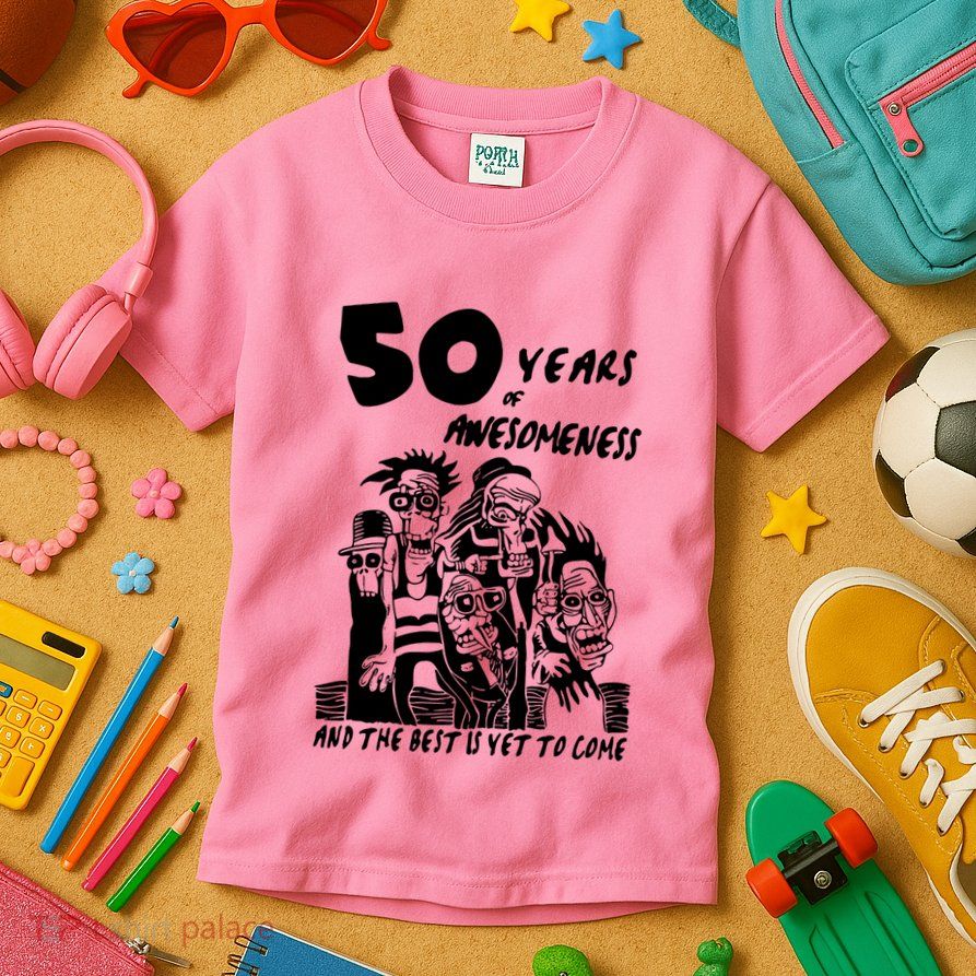 50 Years Of Awesomeness Kids T-Shirt