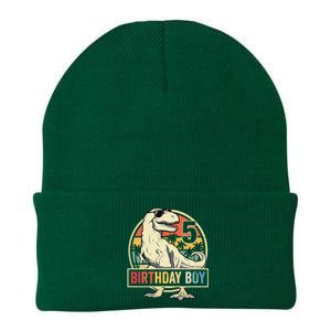 5 Year Old 5th Birthday T Rex Dinosaur Knit Cap Winter Beanie