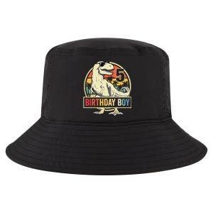 5 Year Old 5th Birthday T Rex Dinosaur Cool Comfort Performance Bucket Hat