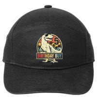 5 Year Old 5th Birthday T Rex Dinosaur 7-Panel Snapback Hat