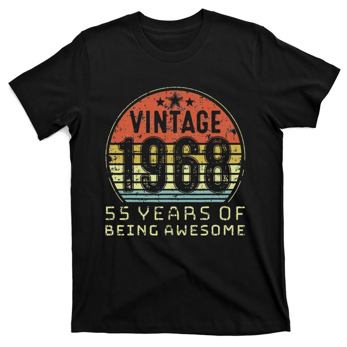 55 Year Old Birthday Vintage 1968 55th Birthday T-Shirt