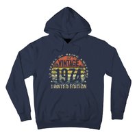 50 Year Old Gifts Vintage 1974 Limited Edition 50th Birthday Hoodie