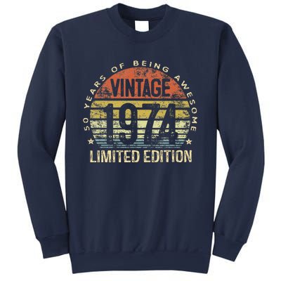 50 Year Old Gifts Vintage 1974 Limited Edition 50th Birthday Sweatshirt