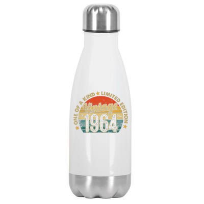 58 Years Old Vintage 1964 Limited Edition 58th Stainless Steel Insulated Water Bottle