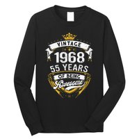 55 Year Old Gift Vintage 1968 55th Birthday Gift Long Sleeve Shirt