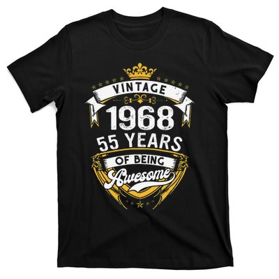 55 Year Old Gift Vintage 1968 55th Birthday Gift T-Shirt