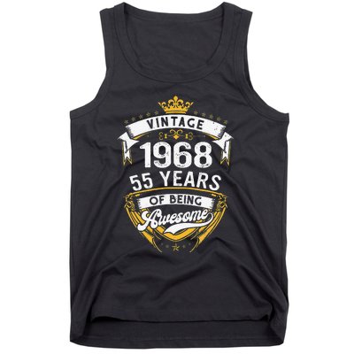 55 Year Old Gift Vintage 1968 55th Birthday Gift Tank Top