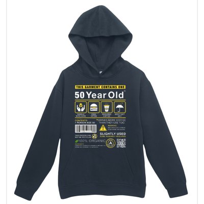 50 Year Old Package Contains Funny 50th Birthday Humor Urban Pullover Hoodie